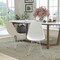 Flash Furniture Elon Series White Plastic Chair with Chrome Base, PK2 2-FH-130-CPP1-WH-GG - alternate 1